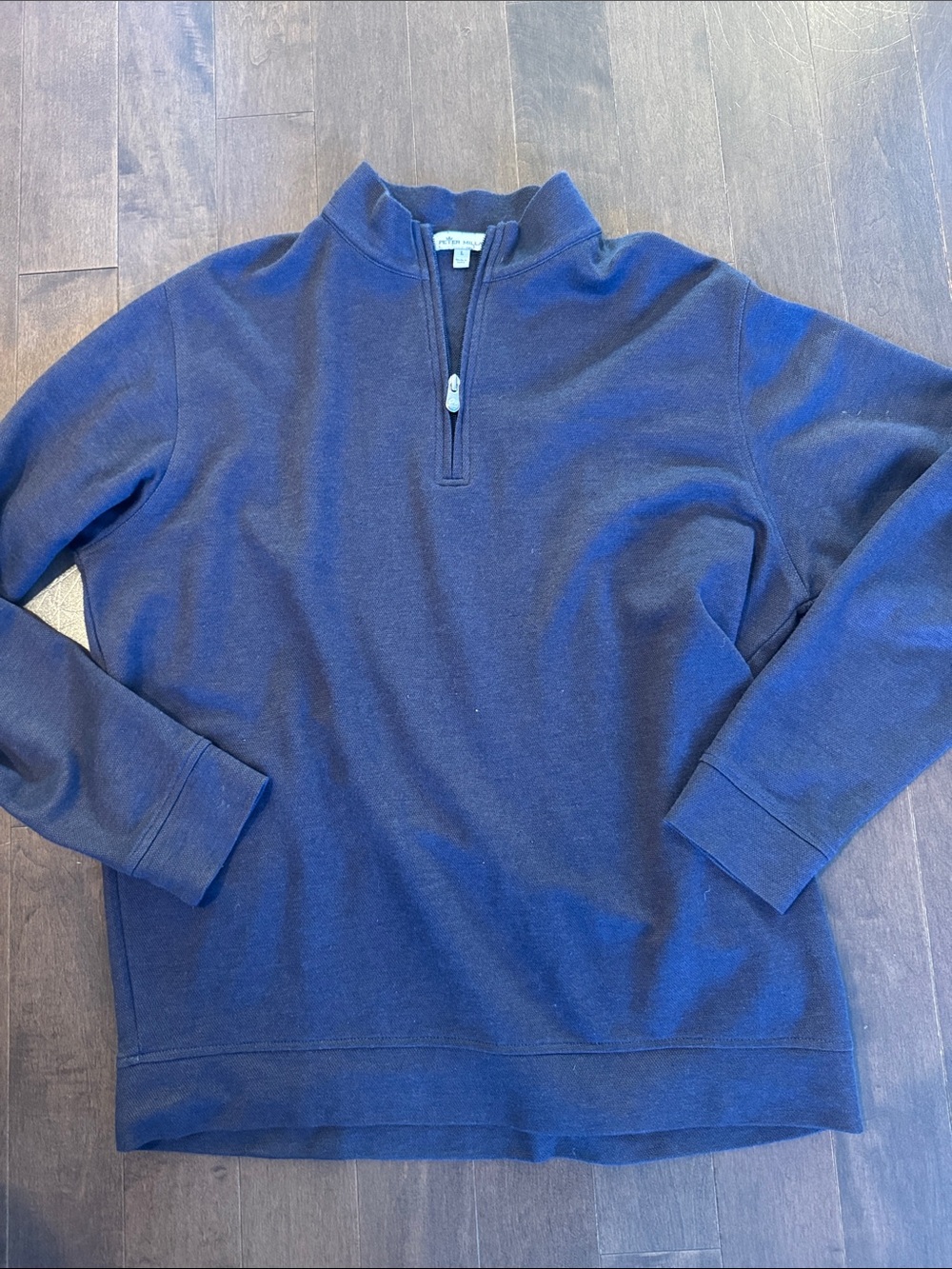 Peter Millar Men's Navy Quarter-Zip Sweater